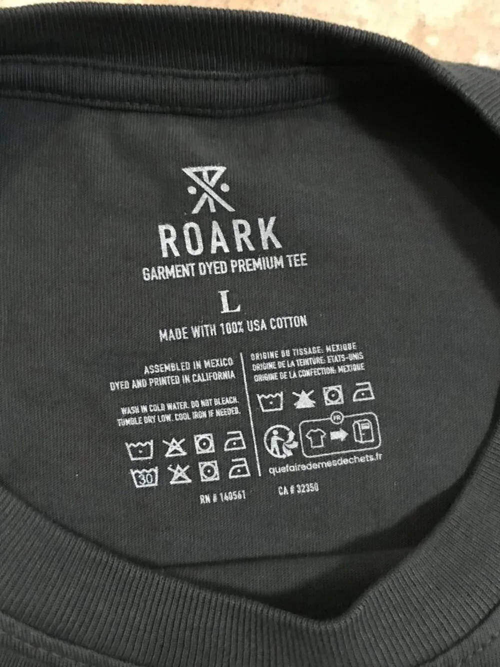 Men's Roark Forever Roaming Jaguar Long Sleeve T-shirt-Garment Dyed-Size: L - Picture 10 of 16